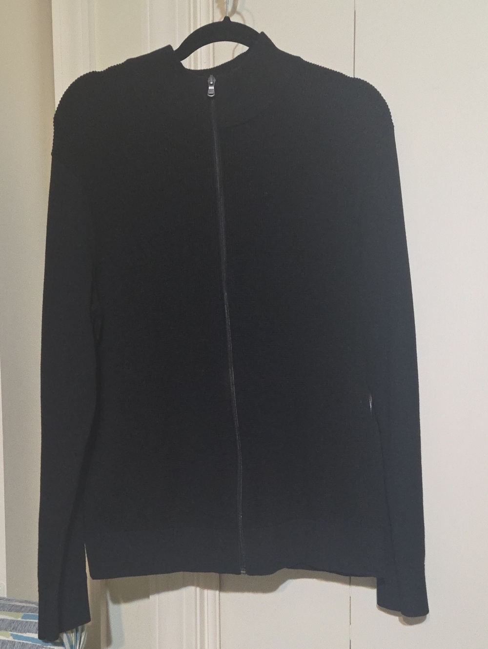 Michael Kors Black Zip-Up Lightweight Shirt Jacket